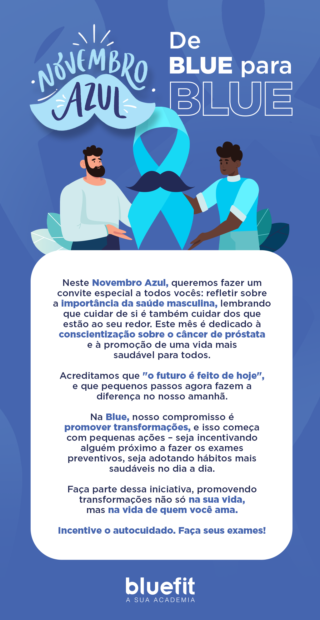 CRIAÇÃO DE CAMPANHA PARA O NOVEMBRO AZUL